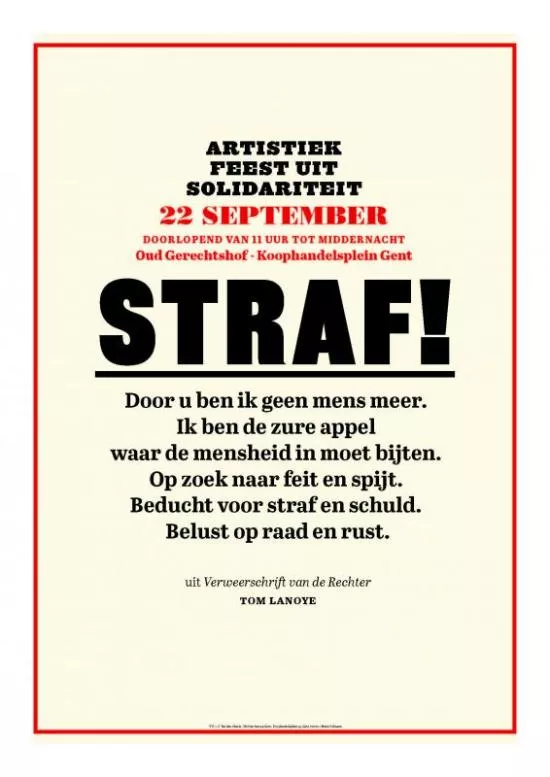 Affiche 'STRAF' 2018